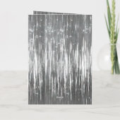 Glam Zilveren Tinsel Sieraden Vlinder Kaart (Achterkant)