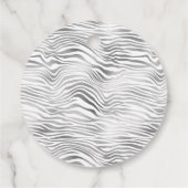 Glam Zilveren Zebra Print Bedankjes Labels (Achterkant)