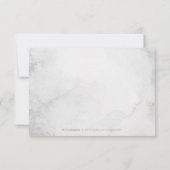 Glam zwart faux goud glitter kalligrafie dank u bedankkaart (Achterkant)