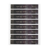 Glam zwart faux goud glitter monogram (Vel)