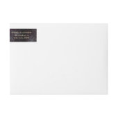 Glam zwart faux goud glitter monogram (Voorkant)