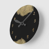 Glam & zwart Glam Moderne Glamour Chic - persoonli Ronde Klok (Hoek)