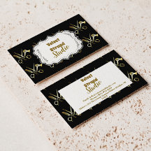 Glam Zwart Goud Haarstylist Bedrijf