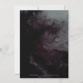 Glam zwart goud kalligrafie gelofte vernieuwing kaart (Achterkant)