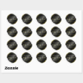 Glam Zwart Inkt Goud Glitter Body Scrub Labels (Vel)