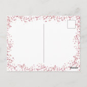Glam Zwart Roze Rose Goud Glitter Ballon Verjaarda Briefkaart (Achterkant)