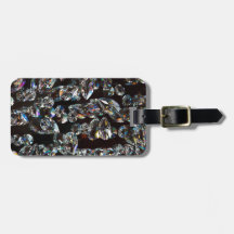Glam Zwart Wit Diamond Crystal Pareltjes Print