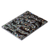 Glam Zwart Wit Diamond Crystal Pareltjes Print Notitieboek (Linkerzijde)