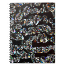 Glam Zwart Wit Diamond Crystal Pareltjes Print