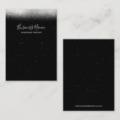 Glam Zwart Wit Oorbel Sieraden Display Visitekaartje (Voorkant / Achterkant)