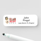 GLaMalot 2024 Naam Badge (In situ)