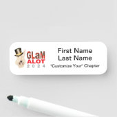 GLaMalot 2024 Naam Badge (In situ)