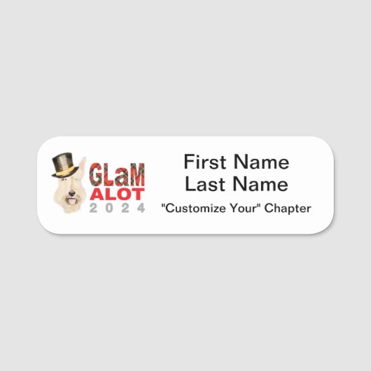 GLaMalot 2024 Naam Badge (Voorkant)