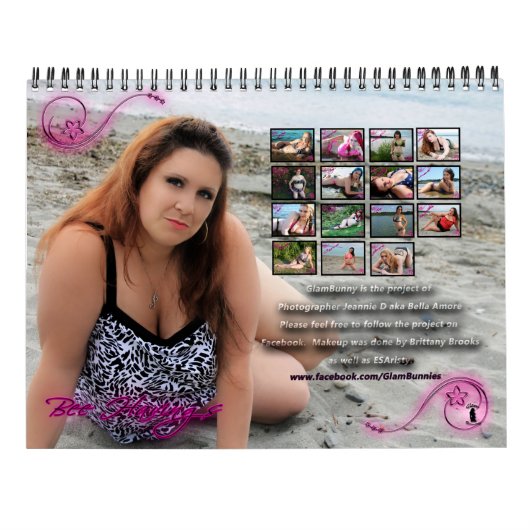 Glambunny 15 maanden 2016-2017 Agenda Kalender (Achterkant)