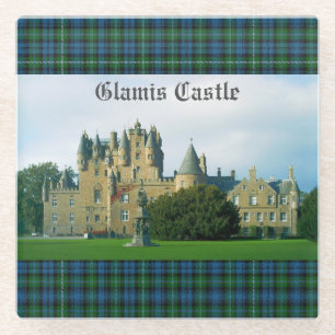 Glamis Castle Angus Scotland Schilderachtig Glazen Onderzetter