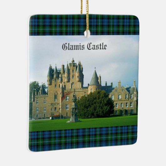 Glamis Castle Angus Scotland Schilderachtig Keramisch Ornament (Rechts)
