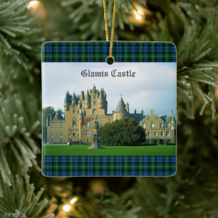 Glamis Castle Angus Scotland Schilderachtig Keramisch Ornament