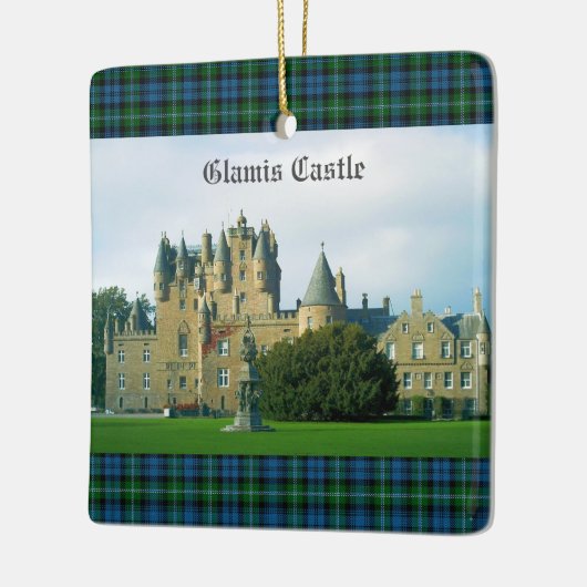 Glamis Castle Angus Scotland Schilderachtig Keramisch Ornament (Links)