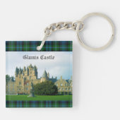 Glamis Castle Angus Scotland Schilderachtig Sleutelhanger (Achterkant)