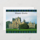 Glamis Castle Schilderachtig Briefkaart (Voorkant / Achterkant)