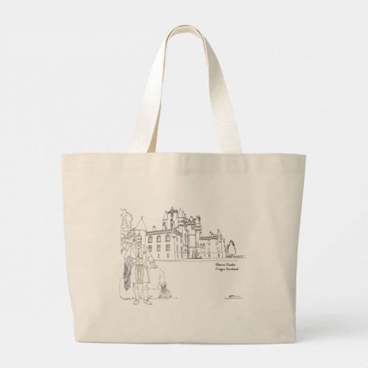 Glamis Castle Scotland Canvas tas (Achterkant)