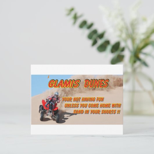 GLAMIS DUINEN BRIEFKAART (Staand voorkant)