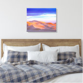Glamis Sand Dunes bij zonsondergang Canvas Afdruk (Insitu (Slaapkamer))