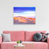 Glamis Sand Dunes bij zonsondergang Canvas Afdruk (Insitu (Woonkamer))