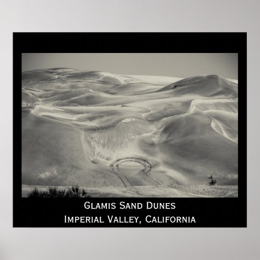 Glamis Sand Dunes Desert Imperial Valley Foto Poster (Voorkant)