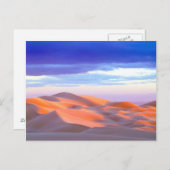 Glamis Sand Dunes tegen zonsondergang Briefkaart (Voorkant / Achterkant)