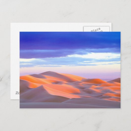 Glamis Sand Dunes tegen zonsondergang Briefkaart (Voorkant / Achterkant)