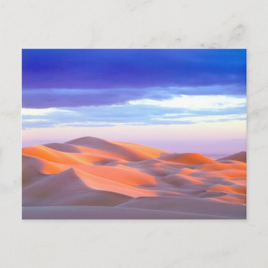 Glamis Sand Dunes tegen zonsondergang Briefkaart (Voorkant)