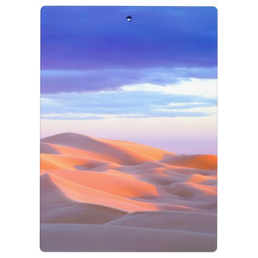 Glamis Sand Dunes tegen zonsondergang Klembord (Achterkant)