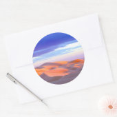 Glamis Sand Dunes tegen zonsondergang Ronde Sticker (Envelop)