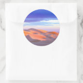 Glamis Sand Dunes tegen zonsondergang Ronde Sticker (Tas)