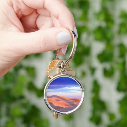 Glamis Sand Dunes tegen zonsondergang Sleutelhanger (Hand)