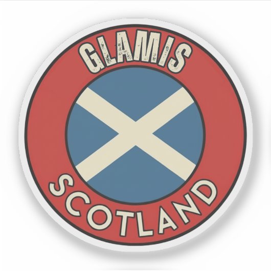 Glamis, Schotland Sticker (Voorkant)