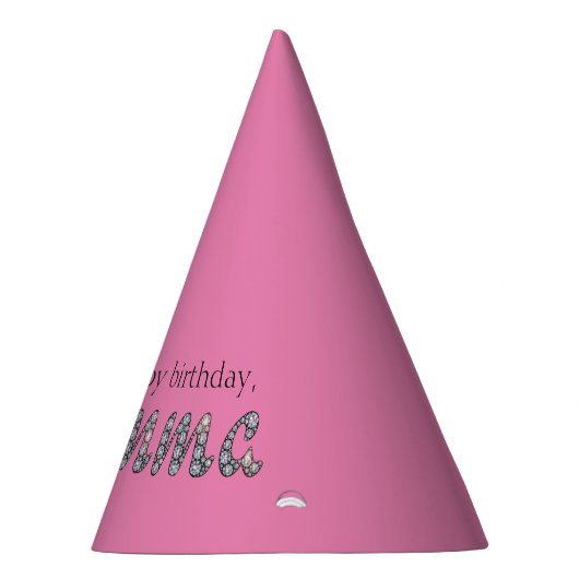 Glamma bling aangepaste achtergrondkleur feesthoedjes (Rechts)