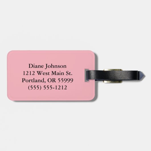 Glamma bling bagagelabel (Achterkant horizontaal)