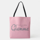 Glamma bling en douane achtergrondkleur tote bag (Voorkant)