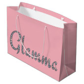 Glamma bling gift large cadeautasje (Achterkant Gekanteld)