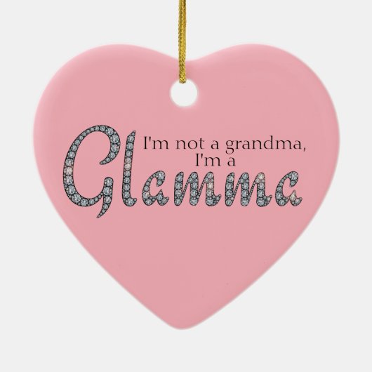 Glamma bling hart ornament (Achterkant)