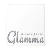 Glamma bling note notitieblok (Voorkant)
