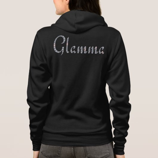 Glamma bling zip-front jack hoodie (Achterkant)