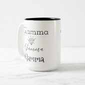 Glamma Diamond Modern Trendy Tweekleurige Koffiemok (Voorkant links)