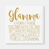 Glamma - Fabulous Grandma Magneet (Voorkant)