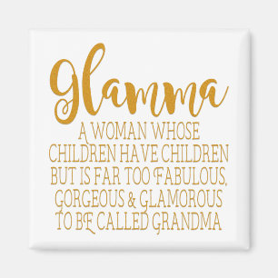 Glamma - Fabulous Grandma Magneet