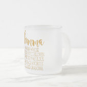 Glamma - Fabulous Grandma Matglas Koffiemok (Voorkant rechts)