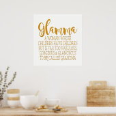 Glamma - Fabulous Grandma Poster (Keuken)