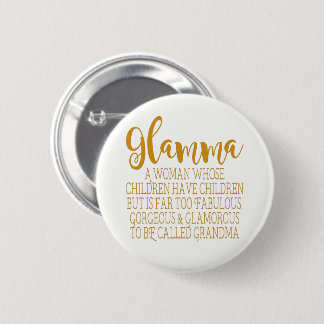 Glamma - Fabulous Grandma Ronde Button 5,7 Cm